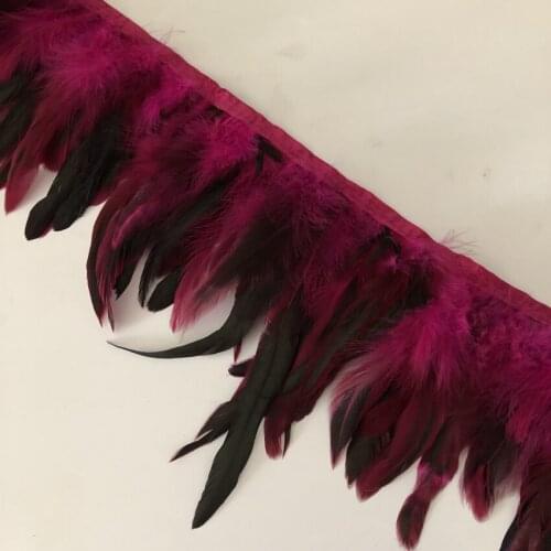 10 Meters Fluffy Beautiful Chicken Feather Trim Cloth Sideband 10-20 CM Suitable For Skirts / Dresses / Apparel Party DIY Crafts