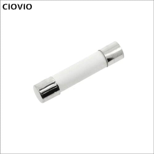 100Pcs 6*30 Fast blow Ceramic Fuse 6x30mm Fuse 250V 0.5A 1A 2A 3A 4A 5A 6A 8A 10A 13A 15A 16A 20A 25A 30A