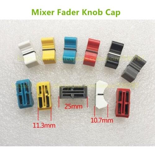 15pcs bore19mm Mixer Fader Knob Cap For Yamaha Allen & Heath Soundcraft Straight Slide Potentiometer Push Button