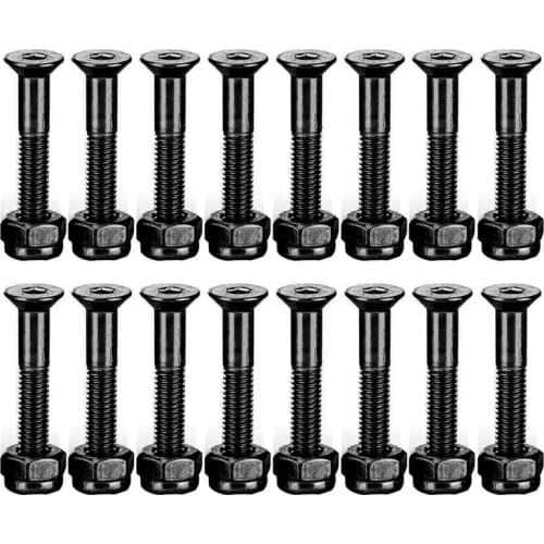 16 Set 1 Inch Skateboard Mounting Hardware Screws Bolts Skateboard Hardware Screws Skateboard Parts