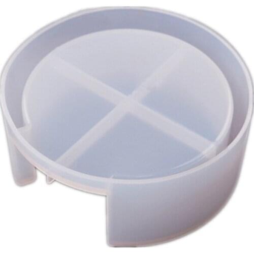5Pcs Coaster Molds with Coaster Storage Box Mold Kit Epoxy Resin Molds for Resin Cups Mats Home Decoration Resin Crafts