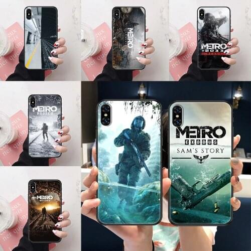 Metro 2033 Exodus Game Phone Case For iphone 5 5S SE 2 6 6S 7 8 11 12 Mini Plus X XS XR Pro Max black trend cell cover soft