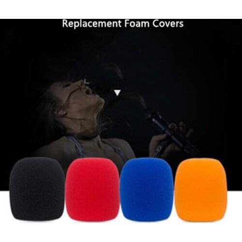 1Pcs Black/Red/Orange Replacement Foam Covers Windscreen Windshield Sponge Covers for Headset Microphone Mic Cover