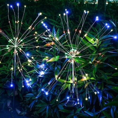 Solar Power Lights Patio Garden Outdoor Lights Home Decor 90LED Colorful