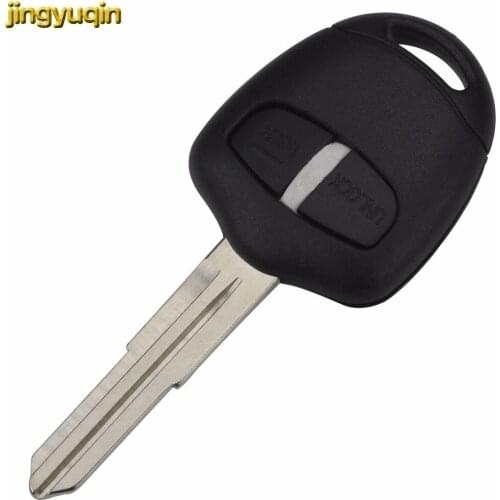 Jingyuqin Car Key Shell 2 Buttons for Mitsubishi Lancer Evolution Grandis Outlander Remote Case Fob Cover Shell With Right Blade