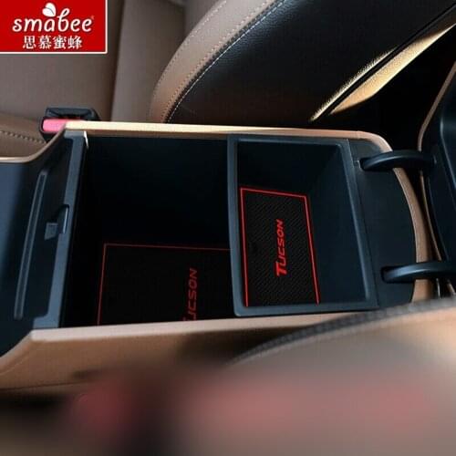 22pcs/set For Hyundai Tucson 2015 2016 Car Accessories 3D Rubber Mat Non-slip Mat Interior Door Groove Mat Smabee