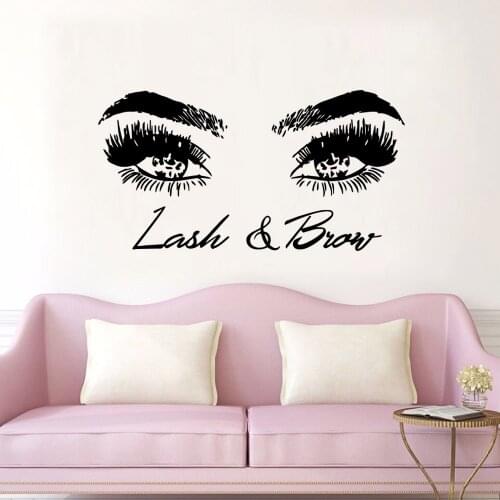 Creative Eyelash Vinyl Kitchen Wall Stickers Wallpaper For Baby Kids Rooms Decor Mural Custom