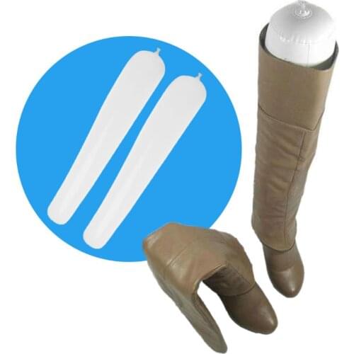 Hot Selling 2pcs Boots Stand Holder 50cm Tall Shoes Rack Support Inflatable PVC Long Women Shoe Stretcher Organizer Storage N7MF