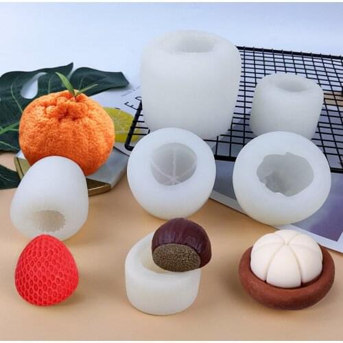 Orange,Strawberry Fruit Series Silicone Molds Fondant Cake Decorating Mould Sugarcrafts Chocolate Baking Tools For Cakes Gumpast