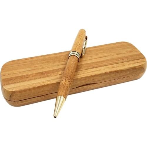 Personalise Wooden Box Gift Set Can Be Customized LOGO Mahogany Pen Cherry Wood Ballpoint Pen Business Office Party Gift