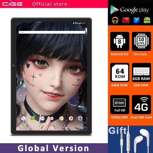Tablet Pc Android 10 Core Tablets 4G Lte Smartphone 6GB RAM 64GB ROM Tab 5MP + 13MP 10 inch 1920x1200 FHD IPS Display 5G WIFI