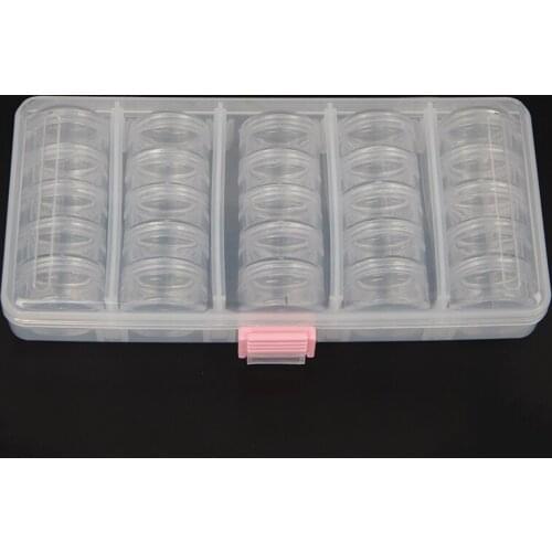 25 Grids Plastic Storage Box For Diamond Painting,Embroidery,Diamond Storage,Home Storage Box Holder Daimond Painting Tools