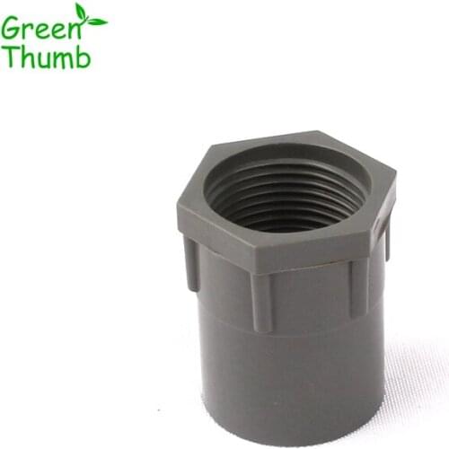 23pcs 1 Inch to 32mm PVC Straight Connector Female Thread Plastic Tube Fittings Green Thumb High Quality Quick Connector