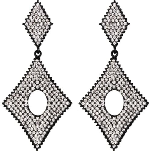 Rhombus Earrings For Women Geometric Dangle Party Jewelry Gift Kpop Fashion Femme Pendientes
