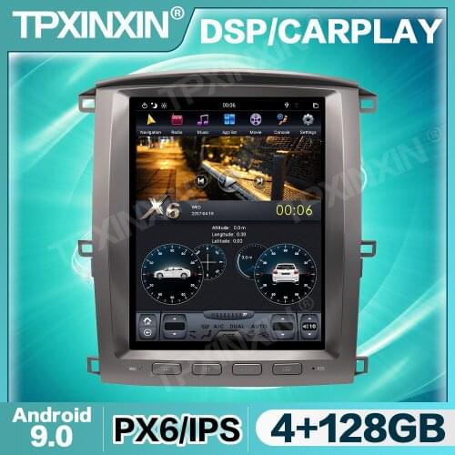 Tesla IPS Touch Screen For Lexus LX470 2002 2003 2004 - 2007 Android 9 Car Radio Multimedia Video DVD Player Navigation GPS 2din