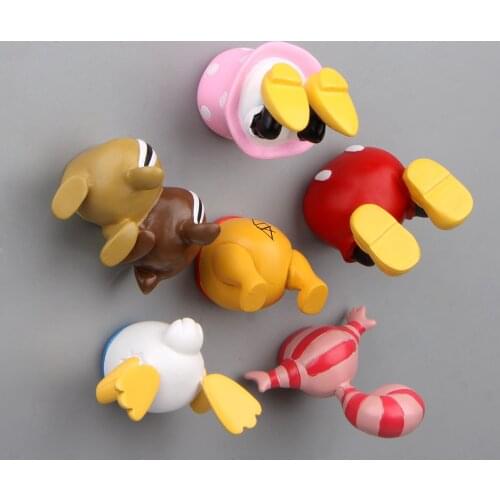 Cute Anime Squirrel Duck Butt Half Body Creative Three-dimensional Figure Toys Magnetic Buckle Refrigerator Magnet Stickers New