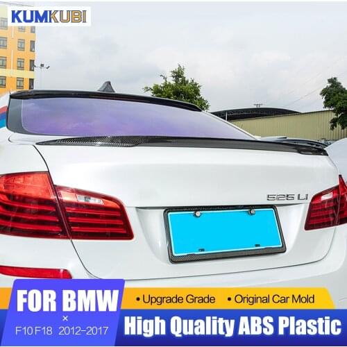 Rear Trunk Spoiler For 2012-2017 BMW 5Series M5 520 528 525 F10 F18 P Style Exterior Car Rear Tail Wing Trunk Lip Spoiler