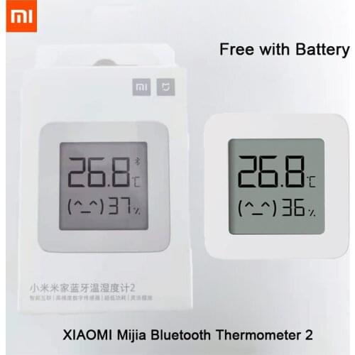 Newest Xiaomi Mijia Bluetooth-compatible Thermometer 2 Wireless Smart Electric Digital Hygrometer Thermometer Work with Mi APP