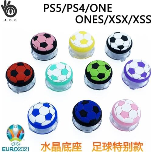 Thumbstick Extenders Grip For PS5 PS4 XBOX SERIES S X Joystick Protector Cover Controller Silicone Caps Soccer Theme