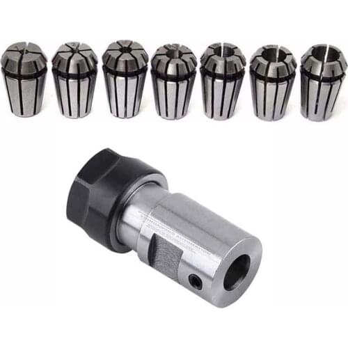 7pcs collet +spindle motor clamp tool rod C16 ER11 35L inner hole 5mm 6mm 8mm shaft motor lengthened clamping knife