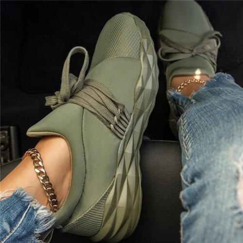 Women Sneakers Mesh Breathable Shoes Female Walking Vulcanized Shoes Women Casual Ladies Soft Bottom Solid Shoe New