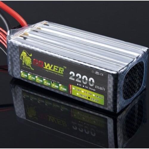 1pcs RC LION Power Li-po battery 22.2V 2200MAH 40C for rc helicopter