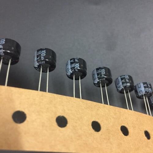 10pcs/100pcs 100uF 16V Pana KS Series 8x5mm High Quality 16V100uF Aluminum Electrolytic capacitor