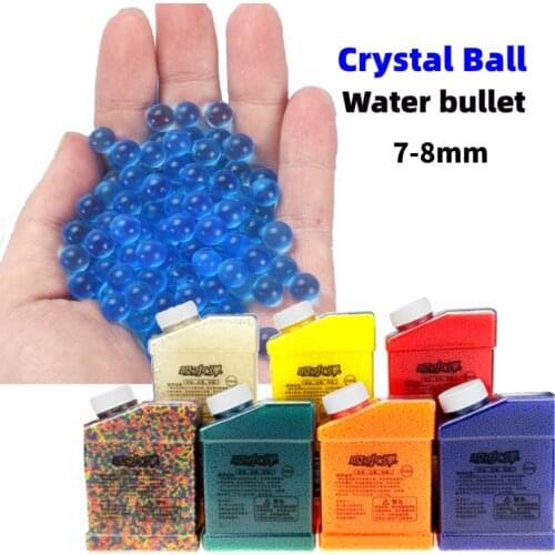 7-8mm 20000pcs/bottle Cristal Water Bullets Air Soft BB Gel Paint Ball Airsoft Beads Toys Weapon Guns Blaster Glock Boys Gift