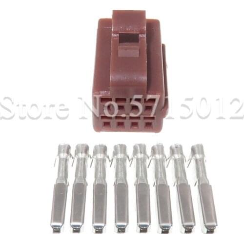 8 Hole Automotive Connector Car Female Socket With Terminals For Auto Central Control