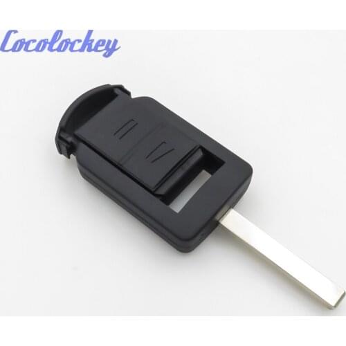 Cocolockey 2 Buttons Remote Key Shell Cover FOB Case Fit For Vauxhall Opel Corsa Replacement Key Hu100 Blade Uncut