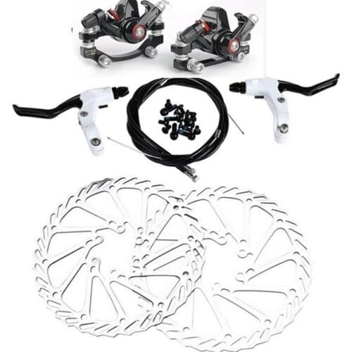 2021 MTB Bike Disc Brake Front Rear Disc Rotor Brake Kit For Folding Bicycles Cable Shift Disc Brake Rotor Set Freio Hidraulico