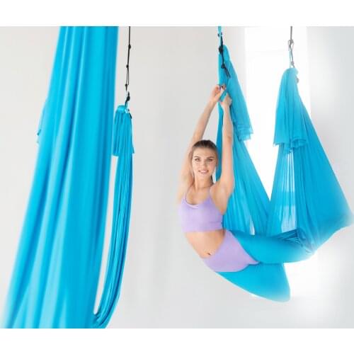PRIOR FITNESS 8Meters Aerial Yoga Hammock Swing Latest Multifunction Anti-Gravity For Yoga Training Sporting Full 26 colors