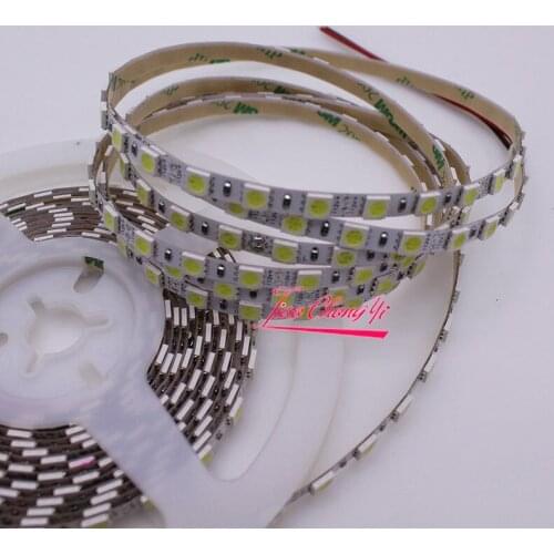 12V 5M 5050 600led Cool white light flexible light led tape 5mm ultra-narrow PCB