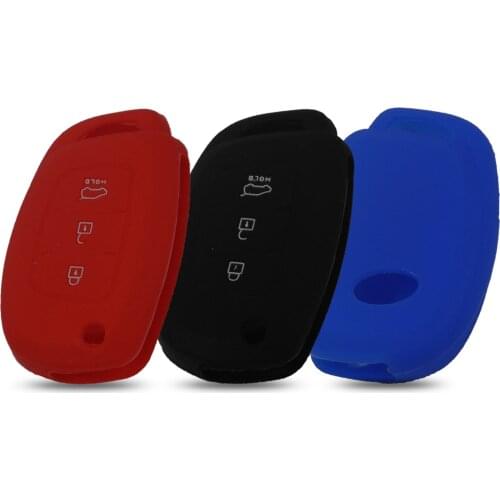 Bilchave 3 Buttons Remote Car Key Protection Silicone Case Cover Fob For Hyundai i10 i20 i30 IX25 IX35 IX45 Elantra Accent