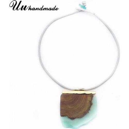 Leather Rope Chain Geometric Pendant Necklace Bohemia Choker Kolye Vintage Colar Steampunk Chocker Necklaces & Pendants Boho NEW