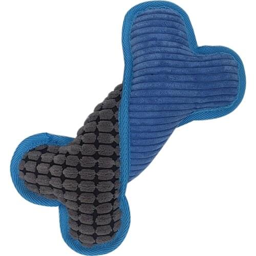 Legendog Creative Puppy Pet Dog Bone Toy Plush Teeth Chew Squeaky Sound Stuffed Toys Soft Plush Easy To Clean Dog Toy Supplies