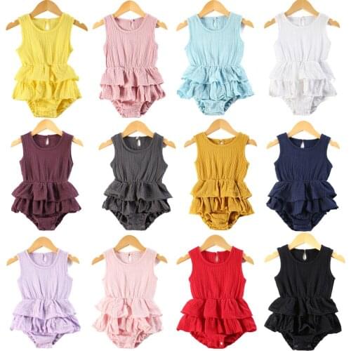 2020 summer baby girl summer clothes newborn baby romper jumpsuit girl clothing outfit ruffle cute baby romper