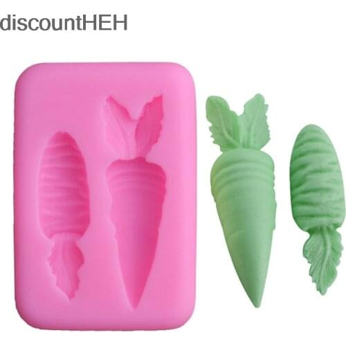 Mini 3D Carrot Food Grade Silicone Molds Fondant Cake Mould Chocolate Baking DIY Cake Mould Easter Mould
