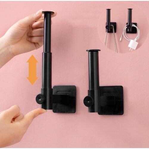 Multifunction Storage Rack kitchen Under Cabinet roll paper Cling Film towel holder bathroom adhesive Hanger hook home organizer