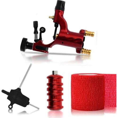 Professional Tattoo Kit For Liner And Shader Rotary Tattoo Machine Gun Tattoo Grip Elastic Bandage For Tattoo Artists bandage