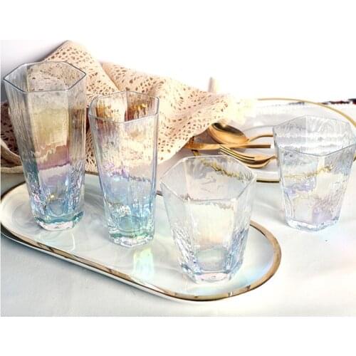 New Color Glass Cup Home Coffee Cup Juice Cup Milk Cup Summer Smoothie Cup Beer Glass Holiday Gift Kitchen Bar Drinking Cup