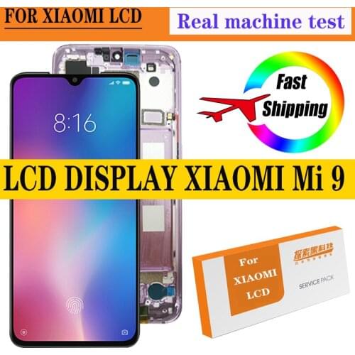 Original 6.39'' AMOLED LCD for XIAOMI Mi 9 Mi9 Display Touch Screen Digitizer Assembly Repair Parts