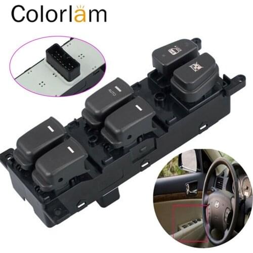 Colorlam Window Switch For Hyundai Sonata 2008-2010 93570-3K600 Front Left Power Window Master Control Door Main Switch