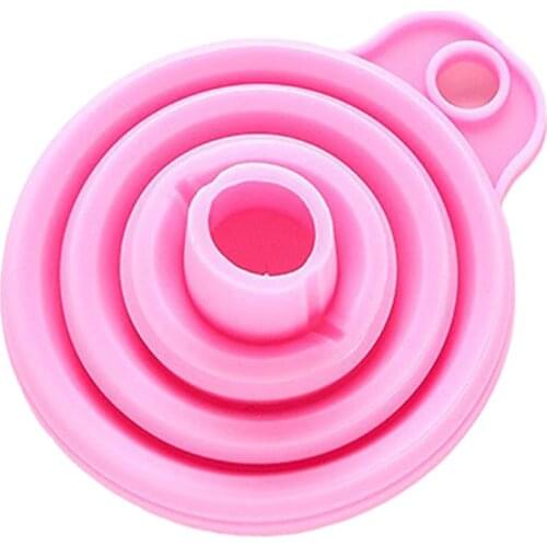Portable Collapsible Silicone Safe Funnel Creative Household Items Candy Long Neck Funnel Silicone Folding Funnel