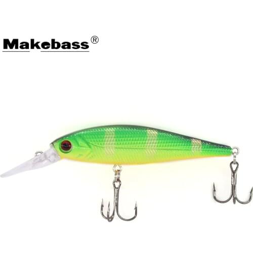 MAKEBASS 3.15in/0.33oz Minnow Floating Bionic Hard Baits | Artificial Fishing Lures Wobblers Fishing Tackle for Bass Trout etc