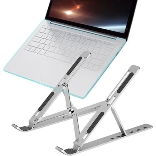 Aluminum Laptop Stand Laptop Holder Riser Computer Tablet Stand Portable Computer Support For MacBook Air Pro ipad