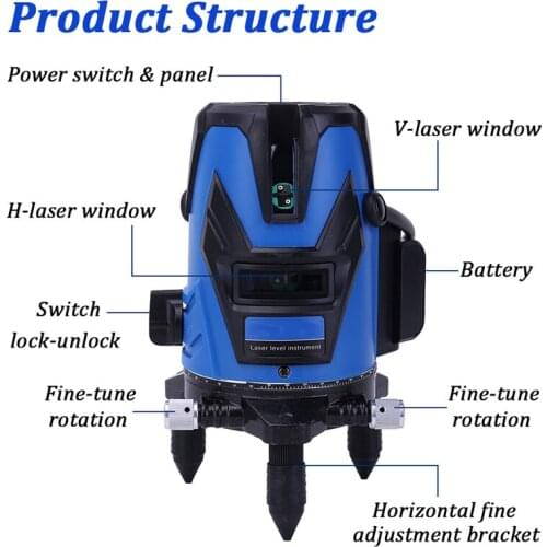 Full set Updated Automatic Self-leveling Rotary Red Laser Level