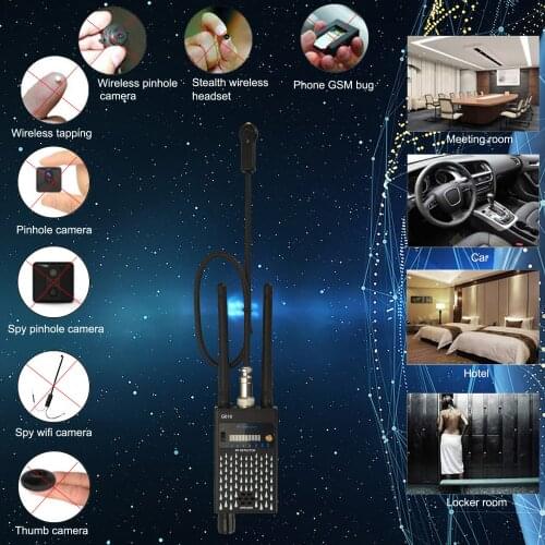 Super Sensitive Anti Spy Wireless RF Signal Detector Bug GSM GPS Tracker Camera Eavesdropping Device Professional Signal Finder