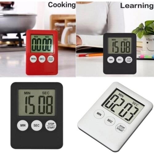 Ultra-thin Digital Kitchen Timer With Magnetic Rear LCD Display Can Display Minute Countdown Reminder Accessorie
