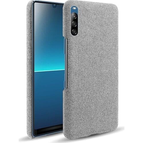 Cloth Cases For Sony Xperia L4 Case Slim Retro Cloth Hard Phone Cover for Sony Xperia L4 Case 6.2'' Fundas for Sony L4 2020 L 4